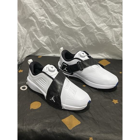 New Men’s 10 Nike Jordan Air Rev White Black Athletic Golf Shoes (FV6338-103) main image 6